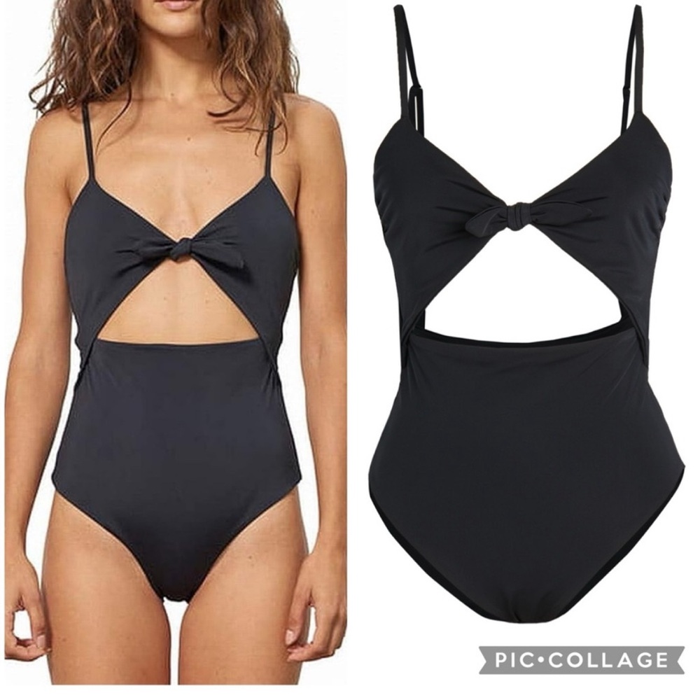 Mara Hoffman Kia one piece black swimsuit